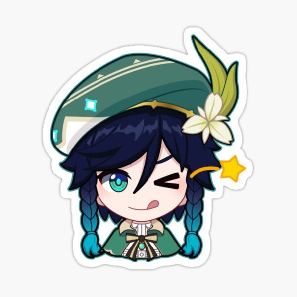 Венти Геншин Стикеры