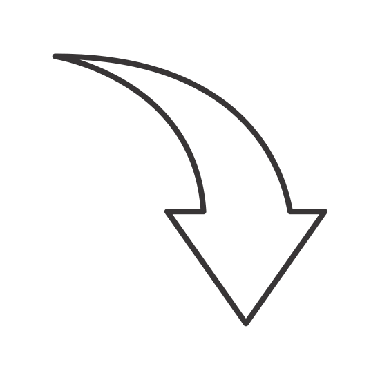 Белая изогнутая стрелка