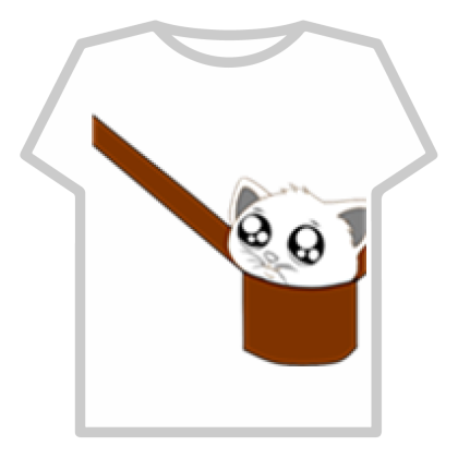 Футболки РОБЛОКС кот в сумке