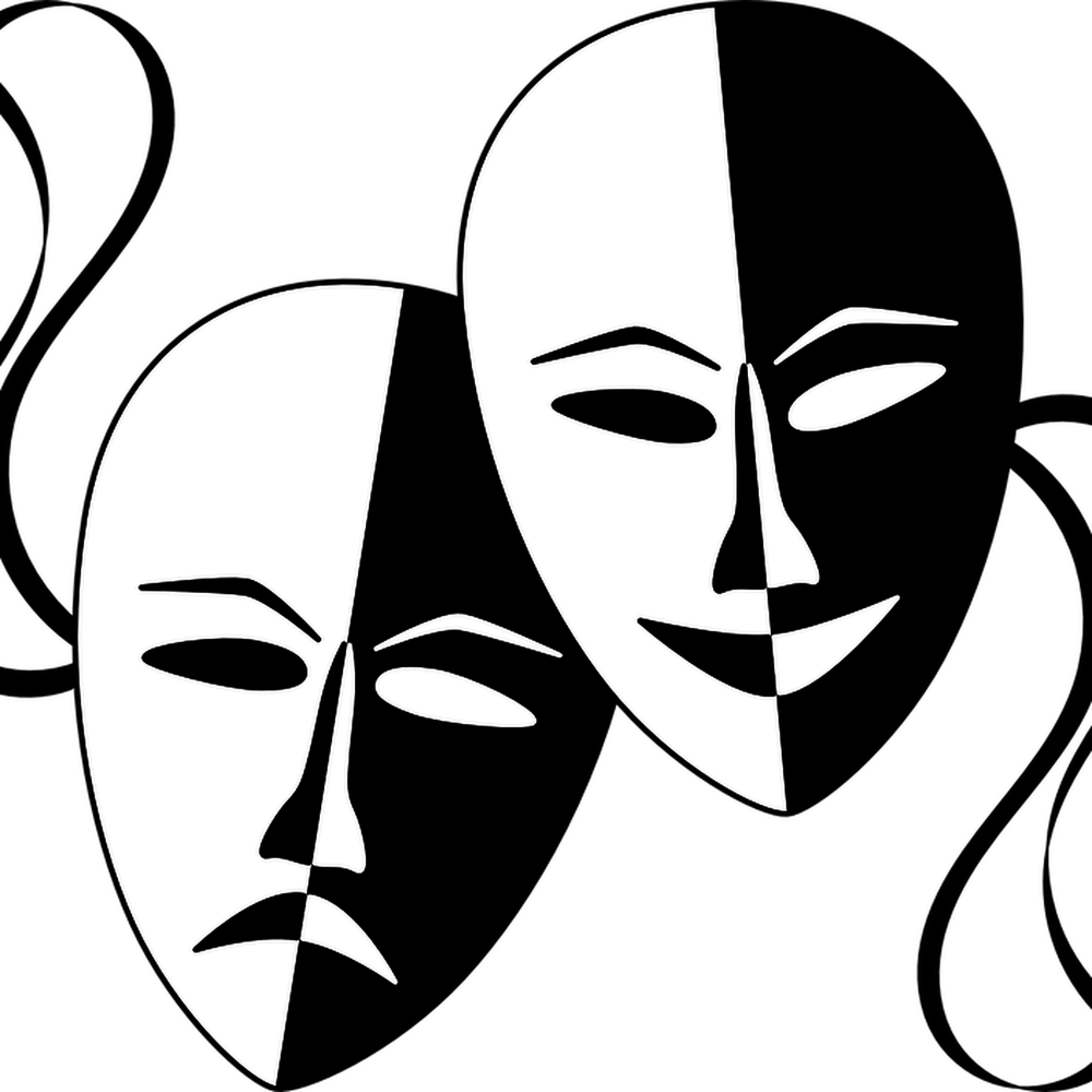 Белая театральная маска. Театральные маски. Театральные маски черно белые. Символ театра. Театральные маски на прозрачном фоне.