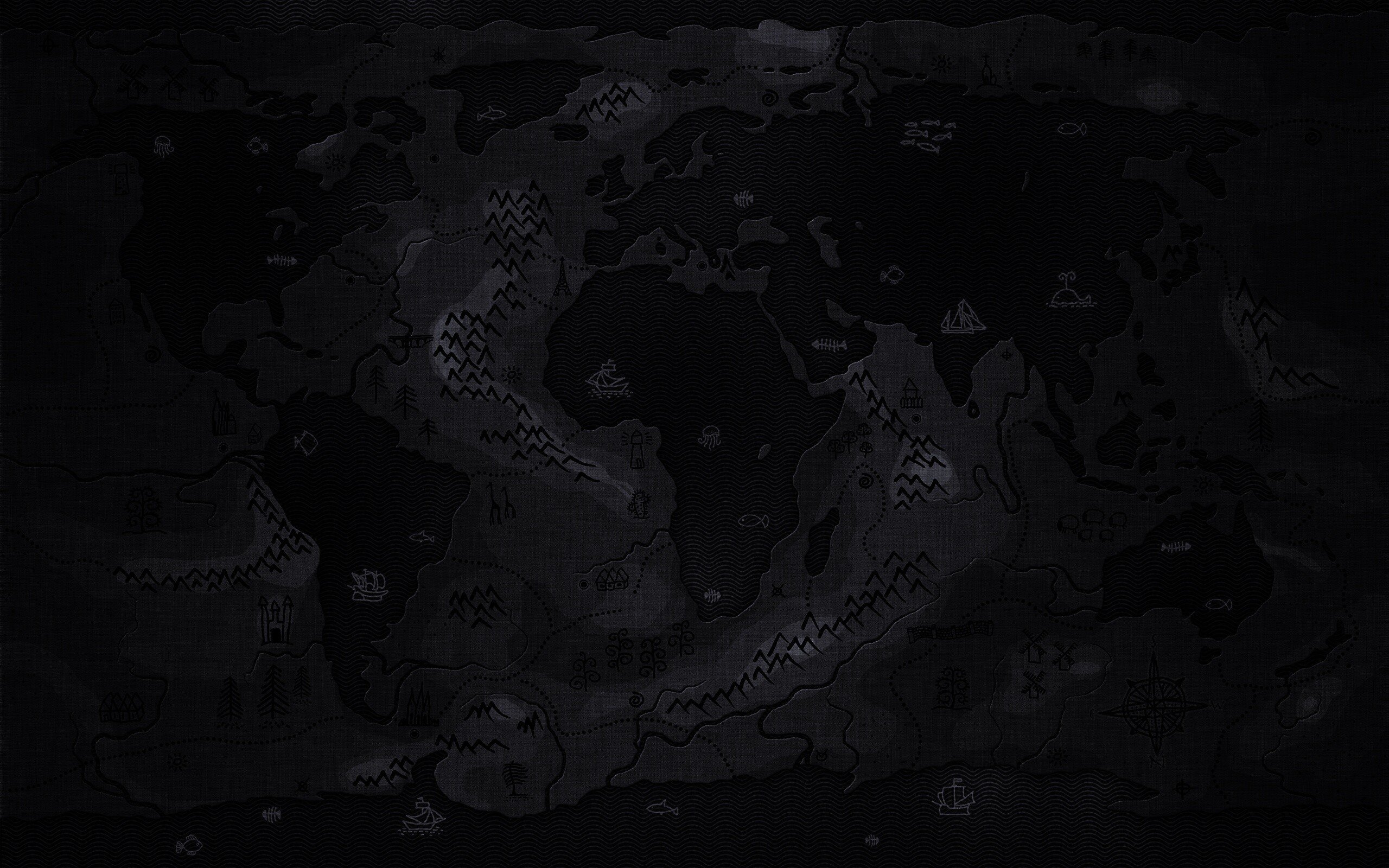 Темная тема карты