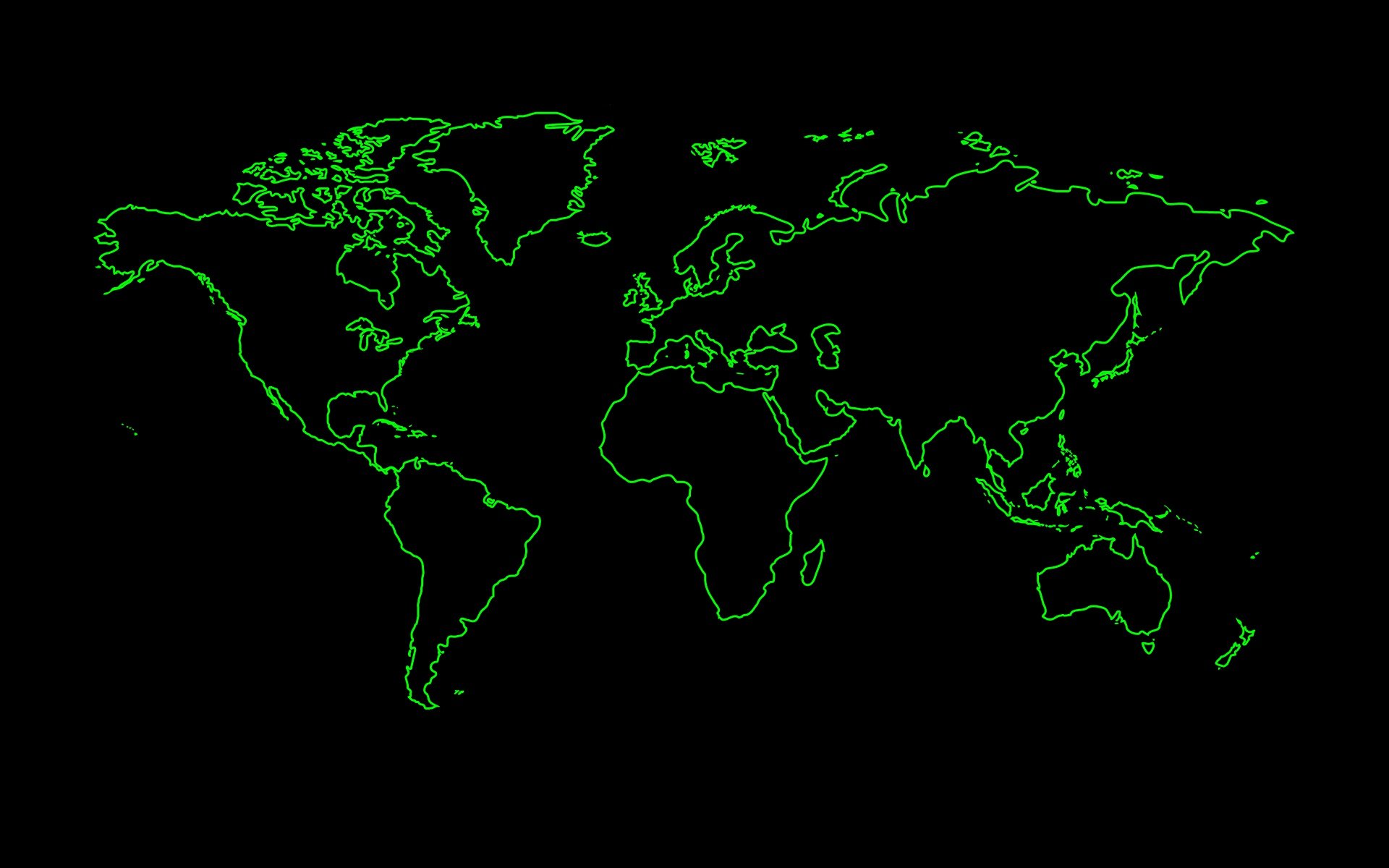 Черно зеленая карта