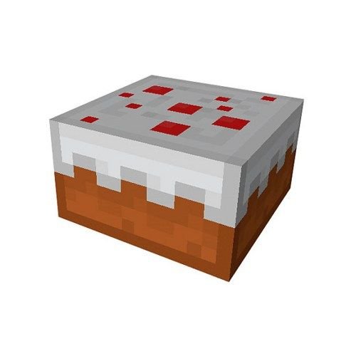 Торт из МАЙНКРАФТА на прозрачном фоне