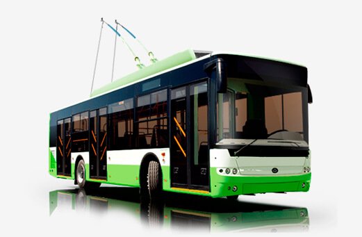 Троллейбус без фона