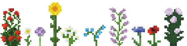 Цветочек из МАЙНКРАФТА