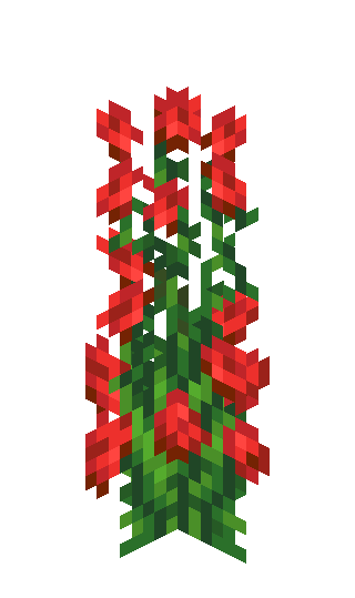 Цветок из МАЙНКРАФТА на прозрачном фоне