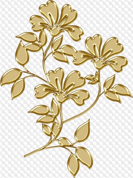 Золотистые цветочки