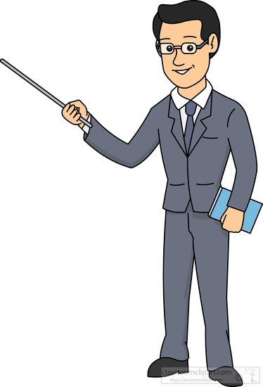 Учитель мужчина мультяшный