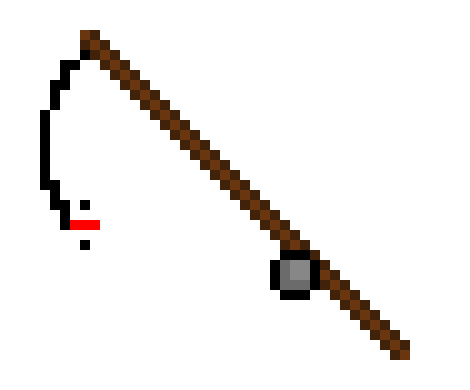 Пиксельная удочка