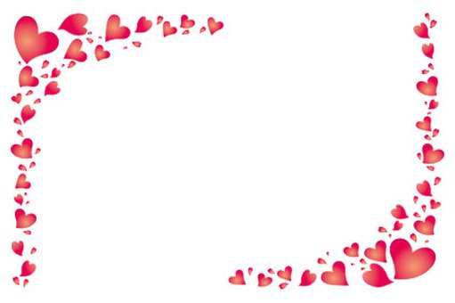 Красивая рамка с сердечками