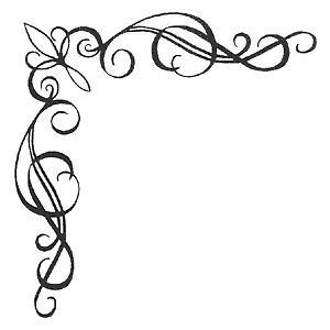 Узоры на углах бумаги