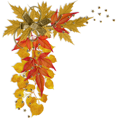 Осенние листья уголок