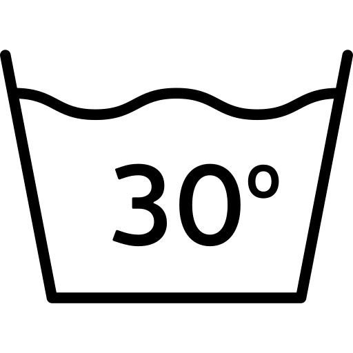 Стирать при 30 градусах значок