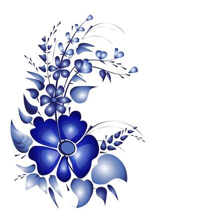 Гжель уголок