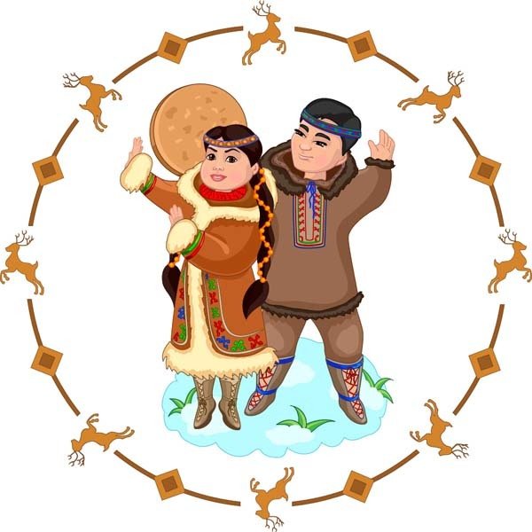 Народы севера иллюстрации
