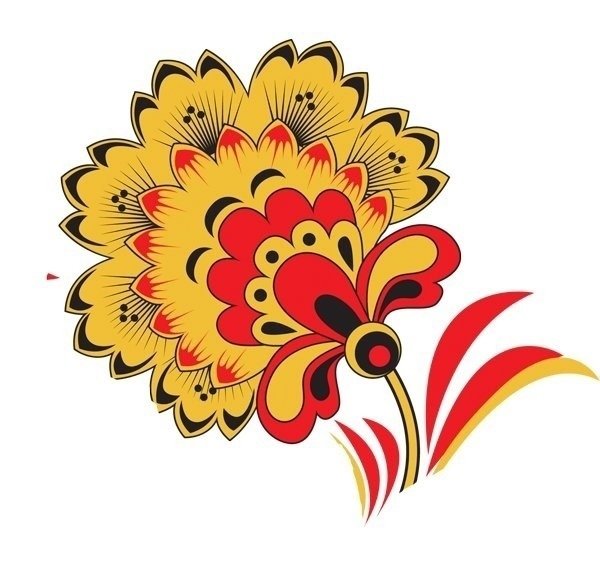 Хохломские цветы