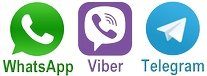 Иконки WHATSAPP Viber Telegram