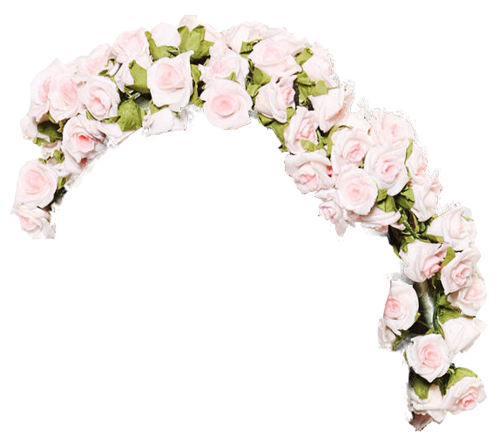 Арка из цветов без фона