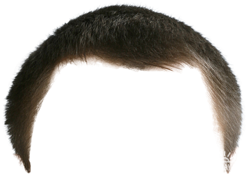 Мужские волосы на прозрачном фоне