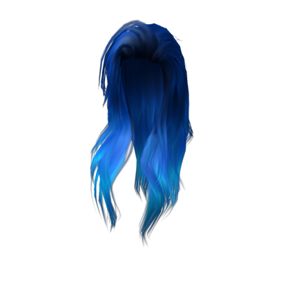 Синие волосы без фона