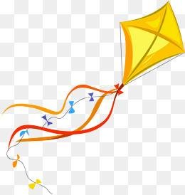 Воздушный змей на прозрачном фоне