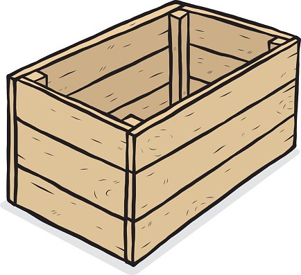 Раскраски ящик деревянный для детей