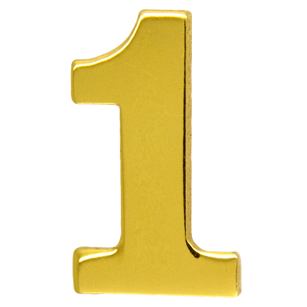 Цифра 1 Золотая
