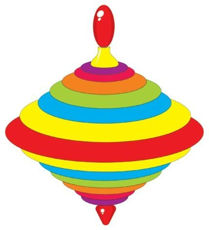 Юла на прозрачном фоне