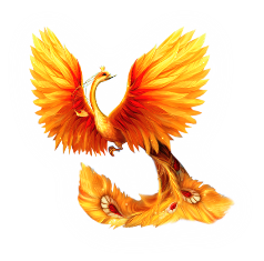 Картинка Жар птица для детей на прозрачном фоне