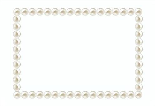 Прямоугольная рамка из жемчуга