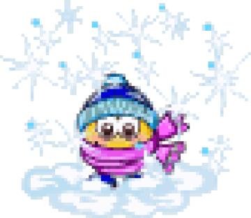 Зимние смайлики