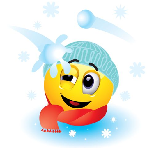Снежный смайлик