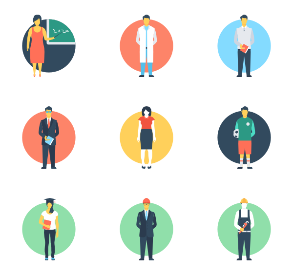 Значки профессий на прозрачном фоне (38 фото)