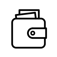 Значок кошелек без фона