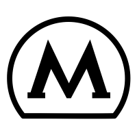 Векторный значок метро