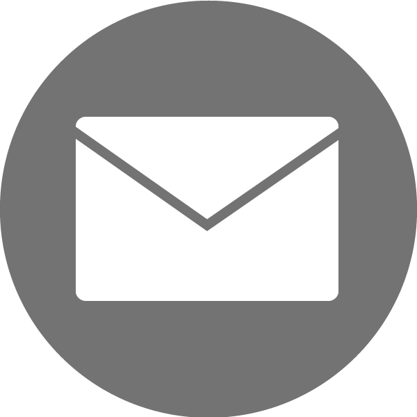 Иконка почты серая