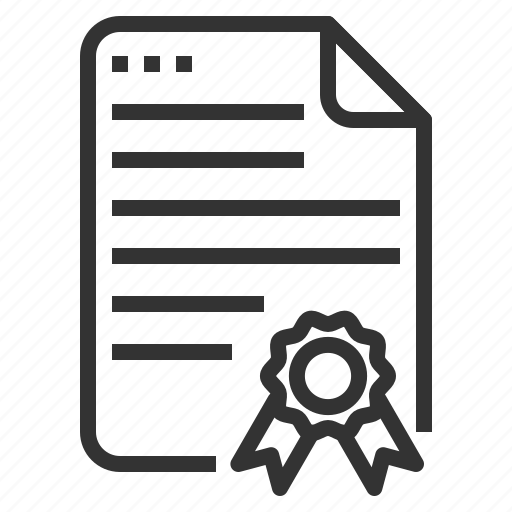 Иконка свидетельство