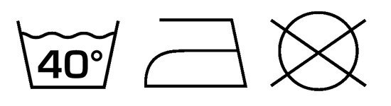 Значок стирка 40