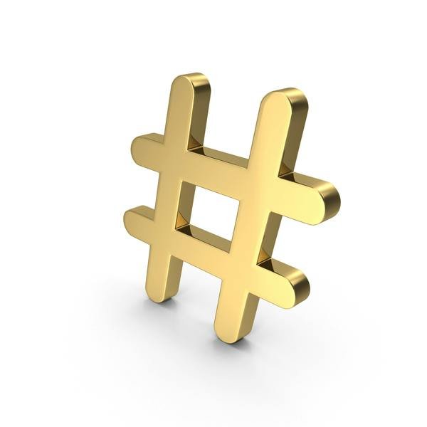 Золотой хештег