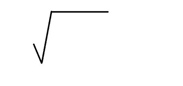 Значок квадратного корня