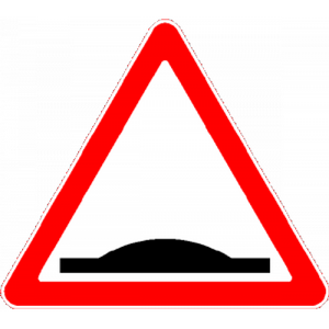 Знак искусственная неровность вектор