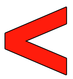 Математический знак больше