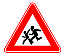 Знак «осторожно дети»