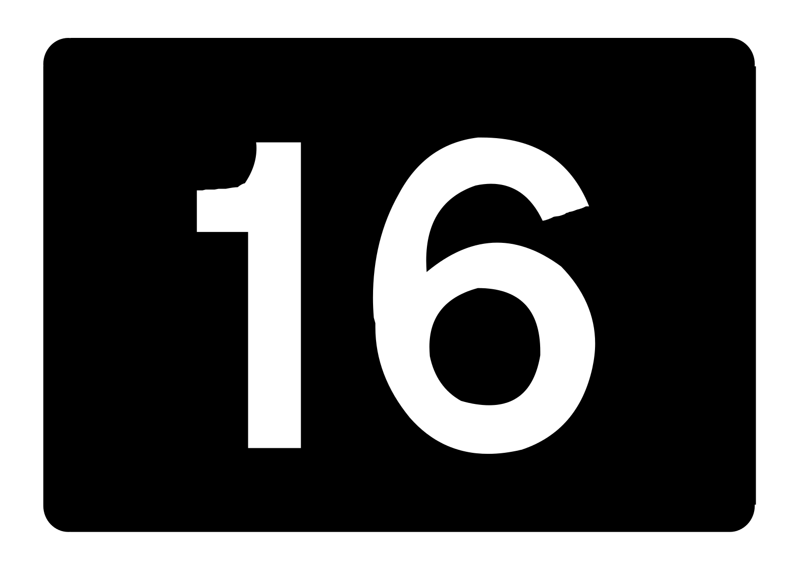 Символ шестнадцать