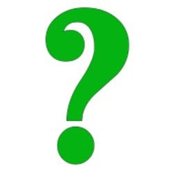 Знак вопроса зеленый