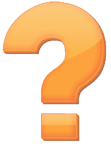 Желтый знак вопроса на белом фоне