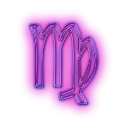 Неоновые знаки зодиака Дева