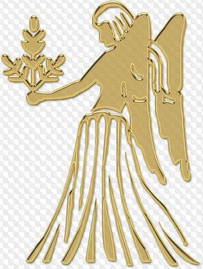 Знак зодиака Дева золотой