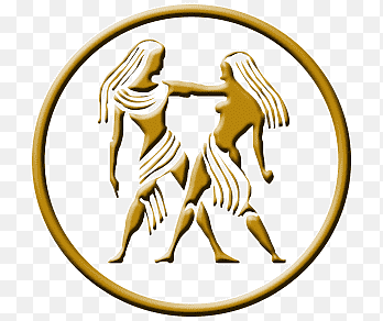 Символ близнецов на прозрачном фоне