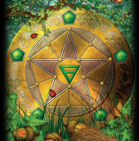 Карты Таро пентакли туз пентаклей